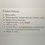 Nic+Zoe NWT  Button Down Cotton Shirt Photo 4