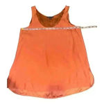 Vince  Coral Silky Sleeveless Blouse,‎ Small Photo 4