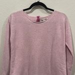 Anthropologie BODEN Lavender Cashmere Long Sleeve Buttons Back Sweatshirt Photo 0