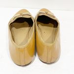 Tory Burch  Size 9M Nude Patent Leather Trudy Bow Gold Reva Smoking Flat Loafers Photo 3