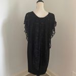 Enfocus Studio Enfocus Floral Lace Midi Dress size 14 Black Sleeveless Vamp Dark Romantic Photo 4