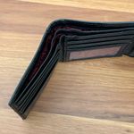 Brighton Vintage Black Leather with Suede Trim Trifold Wallet Photo 9