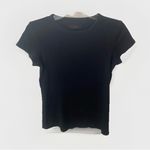 Banana Republic  Y2K Vintage Black Fitted Baby Tee T-Shirt Women's M Minimalist Photo 1