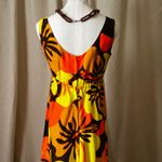 Vintage 70s Pomaré Tahiti Orange Yellow Hibiscus Maxi Dress XS Honolulu Photo 5
