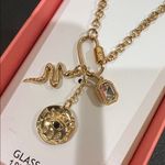 House of Harlow 1960 | Transformation Charm Necklace ~ Evil Eye, Snake & Jewel Gold Photo 6