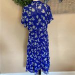 Lulus NWOT  Floral Dressed Up Royal Blue Floral Print Midi Dress Photo 7