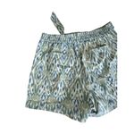 Marc New York  Blue Green Ikat High Waist Belt Shorts Size Large NEW NWT Photo 5