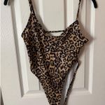 Leopard print bodysuit Brown Photo 0