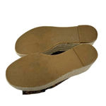 ZARA  Brown Snakeskin Jute Espadrille Platform Slide Sandals Size‎ 39 / US 8.5 Photo 7