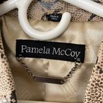Pamela McCoy Couture Women's Jacket Size 2XL Brown Leather Reptile Snake… Size M Photo 5