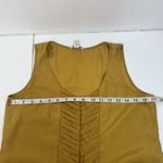 J.Crew Size 0 Top Silk Sleeveless Pleated Front Popover Tank Top Blouse Shirt Gold Photo 7