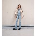 ZARA  Neautral Plaid Shacket Photo 1