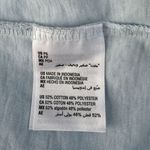 Style & Co Petite Small Top Cap Sleeve V-Neck Burnout Fabric Hi-Low Hem Blue New Photo 5