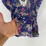 Boden Slimming One Piece‎ Blue Multicolor Floral Print Swimsuit Size 4 Photo 7