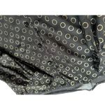 Modcloth  womens large black chiffon gold light weight button up collared top​ Photo 6