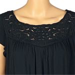 Joie  “Elsanna” black shift dress w/lace cut-outs at the neckline. Size XS. EUC Photo 1
