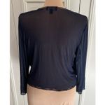 Connected Apparel Vtg  Navy Mesh Shrug‎ Balletcore Fairy Whimsy Photo 2