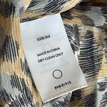 Tracy Reese  | Animal Print Silk Ruffle Back Sleeveless Blouse Sz S Photo 4