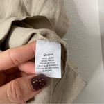 Quince 100% Linen Button Down Top in Tan Size Small Photo 6