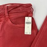 Anthropologie  red Straight Jeans 25 Photo 5