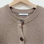 Elodie  Loren Wool Blend Sweater Cardigan Cocoa Cozy Quiet Luxury One Size NWT Photo 5