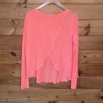 Free People neon Orange open back flowy top Photo 2