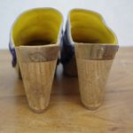 Sanita Grey Leather and wooden clog mules size 37 Gray Photo 5