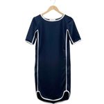 Shabby Apple Shirt Dress Size XS Contrast Trim Knit Navy Blue White Tennis Prep Photo 7
