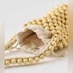 Aerie Beaded Bucket Bag Purse in Natural Photo 13