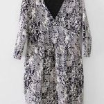 Anthropologie / HD in Paris Textured Faux Wrap Snake Print Dress Photo 7