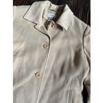 Vtg LL Bean Women’s Wool Cashmere Pea Coat 18 Camel Outdoor Elegant Academia Brown Photo 1