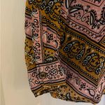 Farm Rio Anthropologie x Bandana Paisley Bandana Print Button Up Top Size Medium Photo 5
