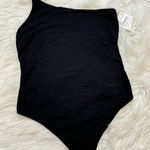 Good American  90s Good Touch One-Shoulder Bodysuit Size 3 
Black NWT
2 Photo 0