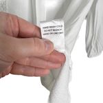 Chloe K White Rayon Crochet Trim 3/4 Length Sleeve Blouse Photo 12