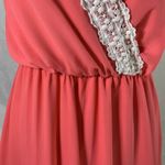 Pink Lily Wrap Coral Sundress Size Small Photo 4