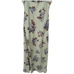 Thirty Thirty Y2K Babydoll Floral Satin‎ Maxi Slip Dress Size Large Feminine Green Photo 9