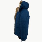 L.L.Bean Vintage 70s Hooded Puffer Parka | Sz Small (Estimated) | Blue & Tan Photo 2