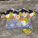 Melissa Paige Women Medium Floral Top Cold Shoulder Ties Waist and Sleeve Photo 11