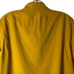 Faconnable polyester‎ nylon button up shirt jacket size large dry clean only Yellow Photo 4