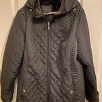 Weatherproof Black Quilted Hooded Jacket Photo 0