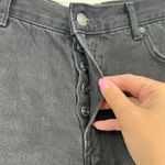 Free People We The Free Women’s Size 25 Black Denim Crop Distressed Jeans Raw Hem Hi-Rise Photo 5