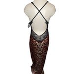 Frederick's of Hollywood  Womans Size S Rosalina Rose Satin & Lace Maxi Gown Photo 2