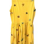 Pepaloves yellow beach theme sleeveless dress Small casual beachy flowy casual Photo 7