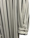 Hayden Black and White Striped Top Tunic Dress with black tie large NWOT Photo 4