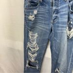 American Eagle American‎ Eagle Outfitters Women's Ripped Blue Boot Cut Jeans Photo 1
