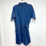Vtg STARWEAR DENIM 80's Jumpsuit Romper Blue Jean Belted Short Sleeve 3X Photo 2