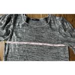 ZARA  WOMEN'S HEATHER GRAY THIN KNIT LONG PUFF SLEEVE SEQUIN MINI DRESS Sz‎ Large Photo 6