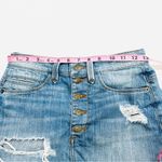 Guess Vintage  Jeans High Waist Button Fly Distressed Denim Blue Jeans Shorts Photo 4