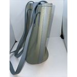 Dooney & Bourke  Blue Yellow Dots Cabrio Leather Bucket Purse‎ Shoulder Bag Photo 6