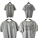 Vintage Y2K Baghdad Iraq T Shirt Gray XL Extra Large Graphic Tee Cotton Solid Photo 1